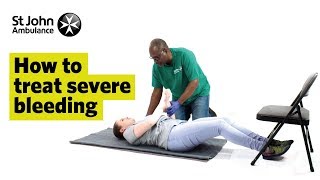 How to Treat Severe Bleeding  First Aid Training  St John Ambulance [upl. by Meda]