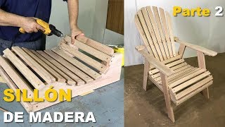 SILLÓN DE MADERA PASO A PASO  TUTORIAL DE CARPINTERÍA PARTE 22 [upl. by Mcneely991]