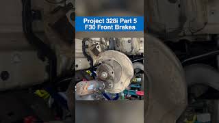 Front brake job on an F30 328i in less than 60 seconds Check out Part 5 of Project 328i BMW N20 [upl. by Leal788]