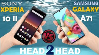 Sony Xperia 10 II VS Samsung Galaxy A71 [upl. by Ahselef444]