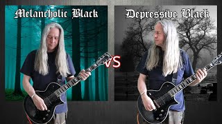 Melancholic Black Metal VS Depressive Black Metal Ultimate Guitar Riffs Battle [upl. by Yrellih430]