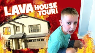 The Floor is Lava House Tour Edition Family Fun Challenge by KCity [upl. by Ettenotna]