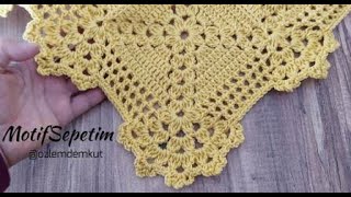 KOLAY BATTANİYE KENARI YAPIMI  EASY CROCHET BLANKET BORDER  TIĞ İŞİ BATTANİYE KENARI ÖRNEĞİ [upl. by Ashien639]