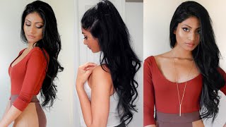 How I Curl My Hair With A Straightener  Everyday Loose Voluminous Curls  Lavish Krish [upl. by Ztnahc]