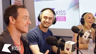 James McAvoy amp Daniel Radcliffe  KISS Breakfast Takeaway [upl. by Kiele]