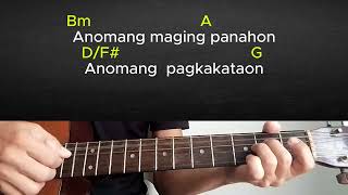 ArawArawMJ Flores TV Guitar Tutorial With chords and lyricsplay along [upl. by Yanehc]