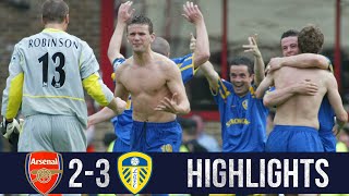 Viduka scores late winner  Arsenal 23 Leeds United  Highlights 200203 [upl. by Adlei322]