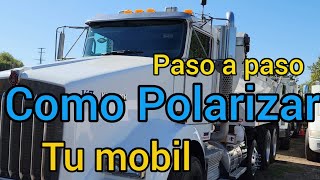 COMO❓️POLARIZAR TU AUTO O TROQUE PASO A PASO😎💯👌 [upl. by Alina]