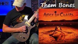 Alice in Chains  Them Bones guitar cover [upl. by Nawak]