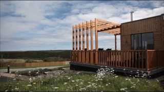 Timco Wood decking on luxury resort lodges at Gwel an Mor Cornwall [upl. by Uhp]