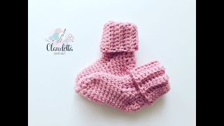 EINFACHE Babysocken häkeln  ANFÄNGER [upl. by Estis921]