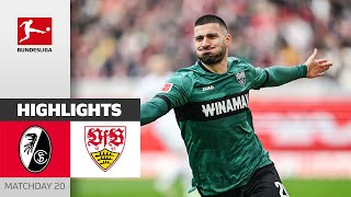 Undav Is On FIRE  SC Freiburg  VfB Stuttgart  Highlights  Matchday 20 – Bundesliga 202324 [upl. by Nnyleitak]