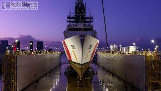 USCGC Kimball DryDocking Timelapse [upl. by Steffi657]