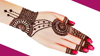 Mehndi Design Back Side SimpleLets Learn It [upl. by Woodhead]