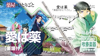 【愛は薬  Wacci 】Flute Cover  TVアニメ『薬屋のひとりごと』第2クールエンディングテーマ  TTM Winds [upl. by Suoivatram469]