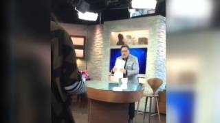 News anchor freaks out during commercial break [upl. by Wohlert]