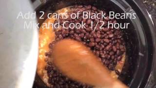 Italian Black Beans and Rice Slow Cooker Recipe [upl. by Otte]