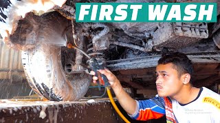 Washing the Most Dirty Car TOYOTA Ever MUST WATCH [upl. by Gabey]