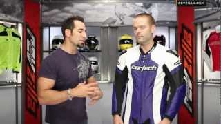 Cortech Adrenaline Leather RR OnePiece Suit Review at RevZillacom [upl. by Harmonia]