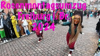 Rosenmontagsumzug Freiburg 2024 [upl. by Ahsoek]