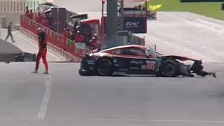 🔴 Claudio Schiavoni and Rahel Frey Crash and 4H Mugello Red flaged [upl. by Cullie]