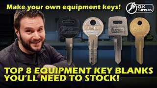 Top 8 Essential Equipment Key Blanks [upl. by Suoirrad]