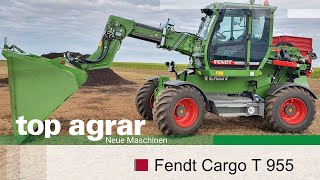 Teleskoplader Fendt Cargo T 955 im Praxiseinsatz  Wadenbrunn 2020 [upl. by Imugem136]