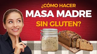 ✅ MASA MADRE SIN GLUTEN 🍞 RECETA PASO A PASO 😉 glutenfree [upl. by Jacobine]