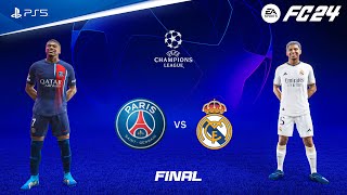 FIFA 24  PSG vs Real Madrid  UEFA Champions League Final  PS5™ 4K60 [upl. by Ahsaf336]