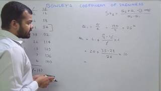 Bowleys coefficient of Skewness  Learn Economics on Ecoholics [upl. by Virge]