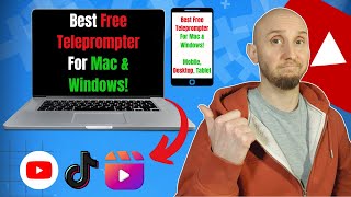 Free Teleprompter For YouTube Videos  No Hardware Needed Mac amp Windows [upl. by Ahtimat]