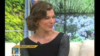 Milla Jovovich en Hechos AM [upl. by Naujuj98]