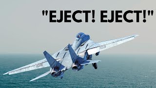 F14 Tomcat Ejection The Story Behind the 1981 USS Constellations Failed Arresting Gear Cable [upl. by Eelasor]