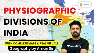 Physiographic Divisions of India  Indian Geography  By Aman Sir [upl. by Enelad]