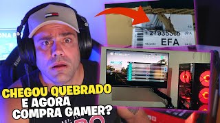 🛑CHEGOU TUDO QUEBRADO E AGORA UNBOXING COMPRA GAMER [upl. by Srednas]