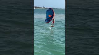 Thrilling Kite Foiling 🪂💦 A Mesmerizing Capture as the Foiler Glides By Our Yacht with Skill [upl. by Attekram]