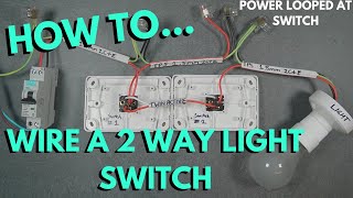 How To Wire A 2 Way Light Switch Explained 2023 [upl. by Nessa]