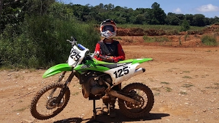 Pilotinho Campeão Otavio Pedro 11 Anos  KX 100cc 2 stroke [upl. by Sialac375]