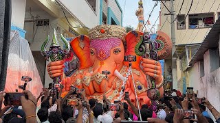 Biggest Ganesh Agman 2024  Big Ganesh Idol Transporting from Dhoolpet 2024  ganeshidol [upl. by Nnylyahs]