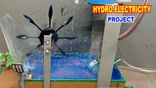 HYDRO ELECTRICITY WORKING PROJECT  EXHIBITION MODEL  PROJECT SOLUTION [upl. by Lumbye]