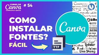 Como instalar fontes no Canva de modo rápido e fácil [upl. by Divine547]