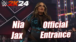 WWE 2K24 DLC Nia Jax Official Entrance [upl. by Yracaz363]