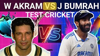 WASIM AKRAM VS JASPRIT BUMRAH  38 टेस्ट मैचों का comparison  cricket lite [upl. by Oznola524]