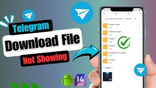 How To Fix Telegram Downloaded Media Files Not Showing  Telegram Downloaded Files Missing 2024 [upl. by Zantos]