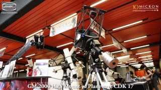 10Micron GM HPS mounts with Planewave CDK at ATT 2014 [upl. by Divd536]