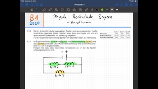 B1 ELehre I 2020  Abschlussprüfung Physik Realschule  Haupttermin  Bayern [upl. by Anaeco]