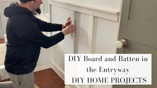 DIY Board and Batten Accent Wall MDF Board Accent Wall [upl. by Leff]