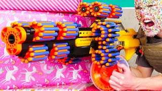 Nerf War Birthday Battle [upl. by Valenba]