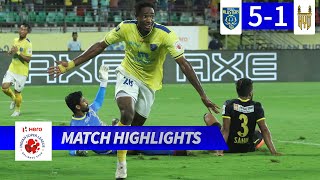 Highlights FC Goa 44 Kerala Blasters Malayalam  Pereyra Diaz brace Cabrera hattrick  KBFC [upl. by Assirhc]