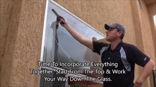 The basics of professional window cleaning  How to clean windows the professional way  Full video [upl. by Engenia]